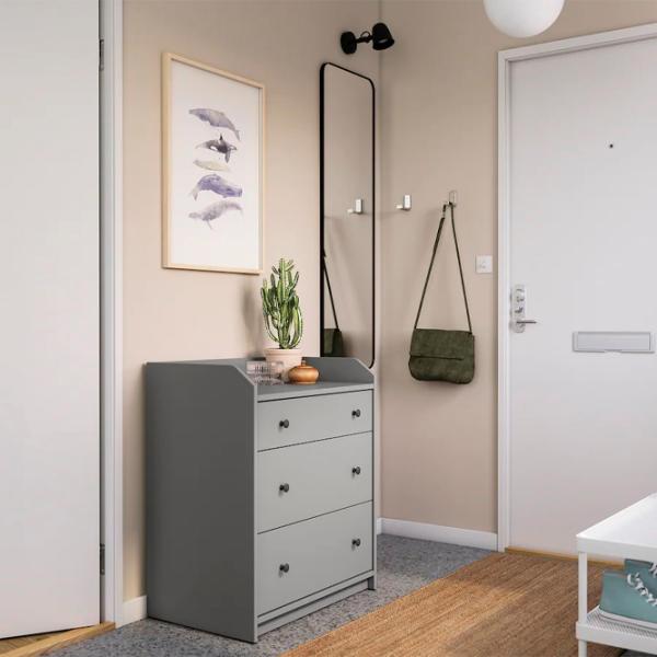 Comodă Ikea Hauga 84 x 70 x 46 / PAL / Gray photo 2