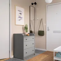 Комод Ikea Hauga 84 x 70 x 46см / ДСП / Серый photo 2