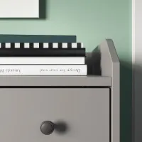Комод Ikea Hauga 84 x 70 x 46см / ДСП / Серый photo 6