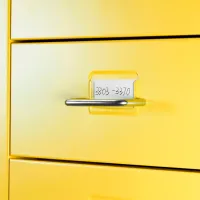Comodă Ikea Helmer 69 x 28 x 44 / Metal / Yellow photo 4