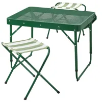 Set mobilă grădină Ikea Strandon 2  Metal / Metal / Metal / Green