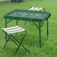 Набор садовой мебели Ikea Strandon 2 Металл / Металл / Металл / Зеленый photo 2