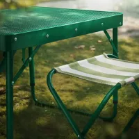 Набор садовой мебели Ikea Strandon 2 Металл / Металл / Металл / Зеленый photo 5