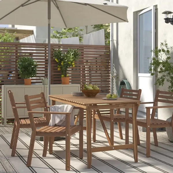 Set mobilă terasă Ikea Askholmen Lemn / Lemn / Lemn / Brown photo 3 Set mobilă terasă Ikea Askholmen Lemn / Lemn / Lemn / Brown photo 3