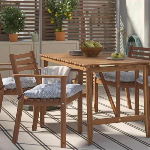 Set mobilă terasă Ikea Askholmen Lemn / Lemn / Lemn / Brown photo 7 Set mobilă terasă Ikea Askholmen Lemn / Lemn / Lemn / Brown photo 7