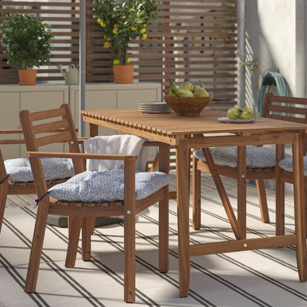 Set mobilă terasă Ikea Askholmen Lemn / Lemn / Lemn / Brown photo 7 Set mobilă terasă Ikea Askholmen Lemn / Lemn / Lemn / Brown photo 7