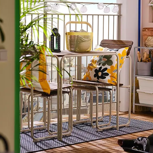 Set mobilă grădină Ikea Furuon 2  Metal / Lemn / Lemn / Brown photo 4 Set mobilă grădină Ikea Furuon 2  Metal / Lemn / Lemn / Brown photo 4