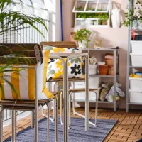Набор садовой мебели Ikea Furuon 2 Металл / Дерево / Дерево / Коричневый photo 5