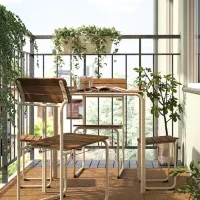 Набор садовой мебели Ikea Furuon 2 Металл / Дерево / Дерево / Коричневый photo 6