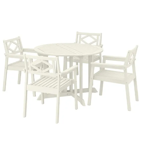 Set mobilă grădină Ikea Bondholmen 4  Lemn / Lemn / Lemn / Cream photo 1