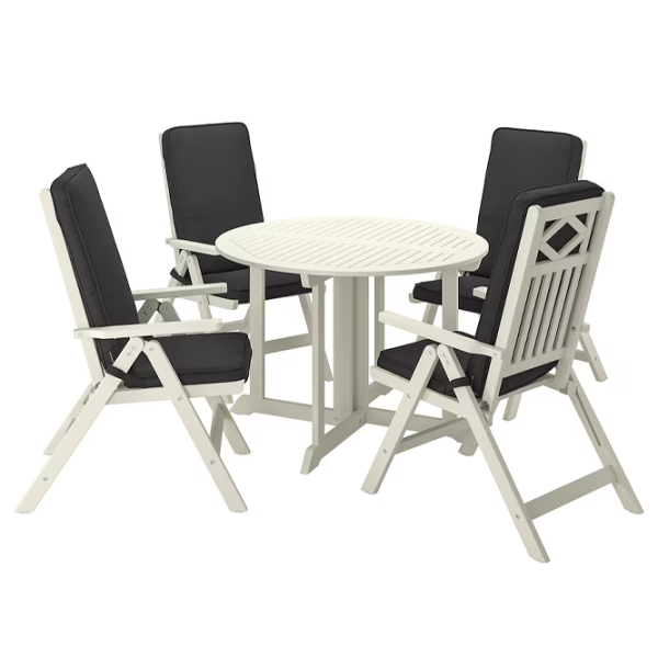 Set mobilă grădină Ikea Bondholmen/Jarpon/Duvholmen Lemn / Lemn / Lemn / Cream photo 1