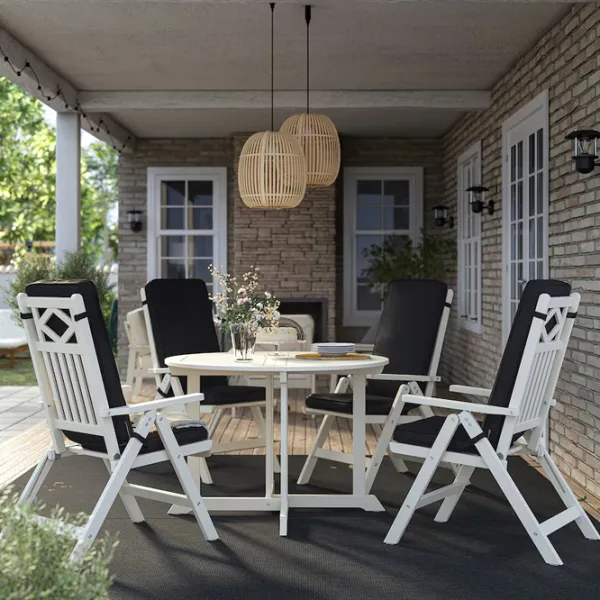 Set mobilă grădină Ikea Bondholmen/Jarpon/Duvholmen Lemn / Lemn / Lemn / Cream photo 4