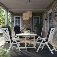 Набор садовой мебели Ikea Bondholmen/Jarpon/Duvholmen Дерево / Дерево / Дерево / Кремовый photo 4