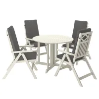 Set mobilă grădină Ikea Bondholmen/Froson/Duvholmen  Lemn / Lemn / Lemn / Cream