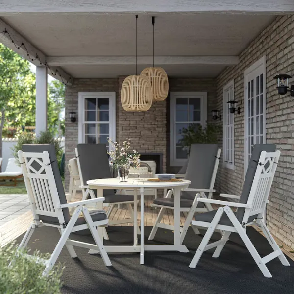 Set mobilă grădină Ikea Bondholmen/Froson/Duvholmen  Lemn / Lemn / Lemn / Cream photo 5 Set mobilă grădină Ikea Bondholmen/Froson/Duvholmen  Lemn / Lemn / Lemn / Cream photo 5