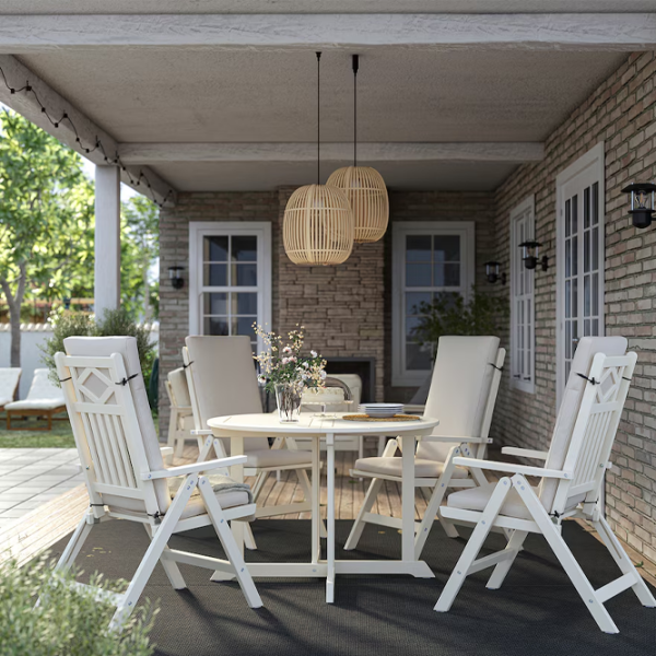 Set mobilă grădină Ikea Bondholmen/Froson/Duvholmen  Lemn / Lemn / Lemn / Cream photo 5 Set mobilă grădină Ikea Bondholmen/Froson/Duvholmen  Lemn / Lemn / Lemn / Cream photo 5