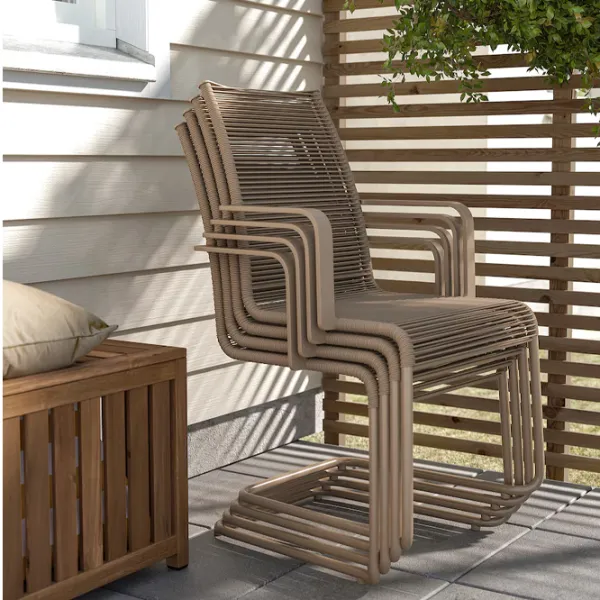 Set mobilă terasă Ikea Nammaro/Vasman 4  Lemn / Lemn / Metal / Brown photo 3