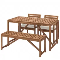 Набор мебели для террасы Ikea Nammaro/Froson/Duvholmen Дерево / Дерево / Дерево / Коричневый