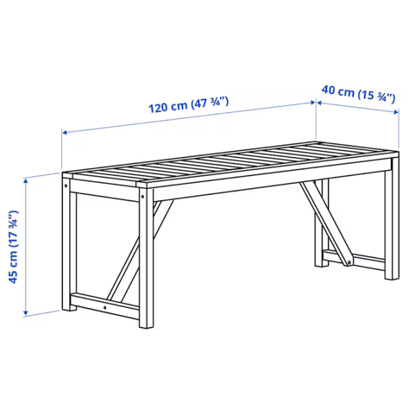Набор мебели для террасы Ikea Nammaro/Froson/Duvholmen Дерево / Дерево / Дерево / Коричневый photo 2 Набор мебели для террасы Ikea Nammaro/Froson/Duvholmen Дерево / Дерево / Дерево / Коричневый photo 2