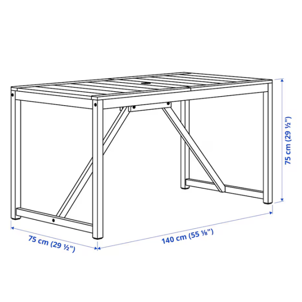Набор мебели для террасы Ikea Nammaro/Froson/Duvholmen Дерево / Дерево / Дерево / Коричневый photo 3 Набор мебели для террасы Ikea Nammaro/Froson/Duvholmen Дерево / Дерево / Дерево / Коричневый photo 3