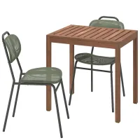 Набор садовой мебели Ikea Nammaro/Ensholm 2  Дерево / Дерево / Пластик / Коричневый