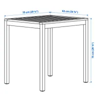 Набор садовой мебели Ikea Nammaro/Ensholm 2 Дерево / Дерево / Пластик / Коричневый photo 2