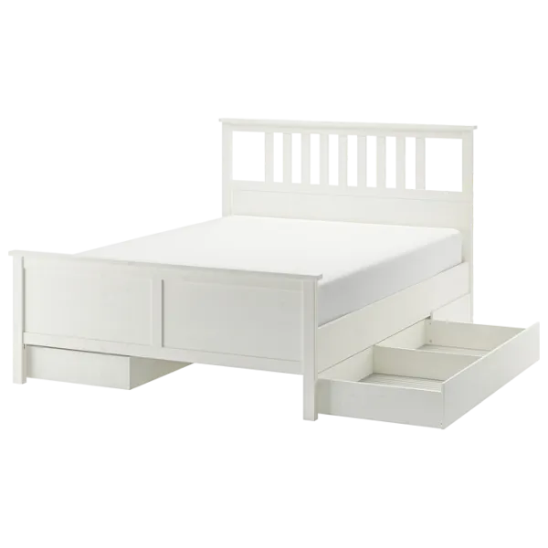 Pat Ikea Hemnes 4 180 x 200 cm / Masiv / White photo 1