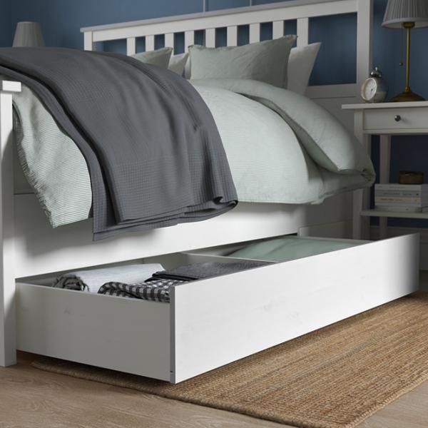 Pat Ikea Hemnes 4 180 x 200 cm / Masiv / White photo 3