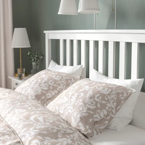 Pat Ikea Hemnes 4 180 x 200 cm / Masiv / White photo 4