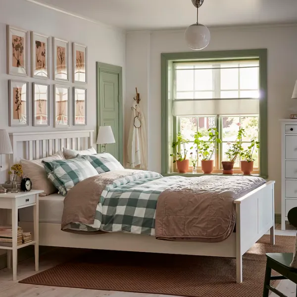 Кровать Ikea Hemnes Luroy 140 x 200 см / Массив / Белый photo 3