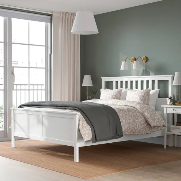 Кровать Ikea Hemnes Luroy 140 x 200 см / Массив / Белый photo 5