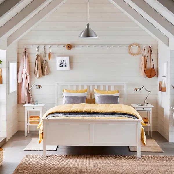 Кровать Ikea Hemnes Luroy 160 x 200 см / Массив / Белый photo 7