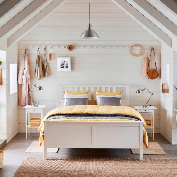 Кровать Ikea Hemnes Luroy 160 x 200 см / Массив / Белый photo 7