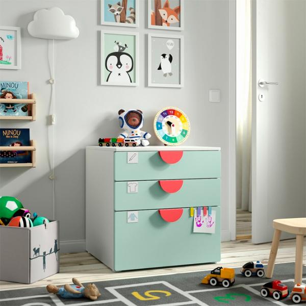 Comodă Ikea Smastad/Platsa 63 x 60 x 57 / MDF / Light Green photo 2