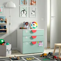 Comodă Ikea Smastad/Platsa 63 x 60 x 57 / MDF / Light Green photo 2