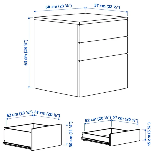 Comodă Ikea Smastad/Platsa 63 x 60 x 57 / MDF / Light Green photo 4