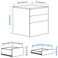 Comodă Ikea Smastad/Platsa 63 x 60 x 57 / MDF / Light Green photo 4