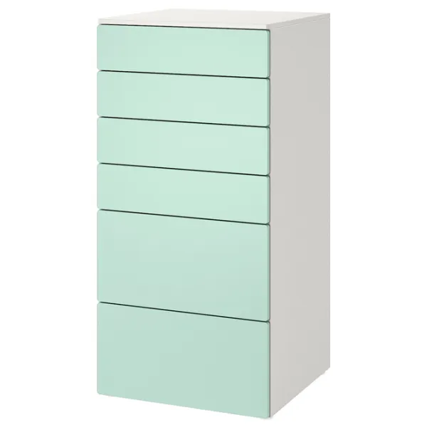 Комод Ikea Smastad/Platsa 123 x 60 x 57см / МДФ / Светло-зеленый photo 1