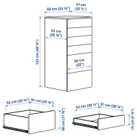 Comodă Ikea Smastad/Platsa 123 x 60 x 57 / MDF / Light Green photo 3