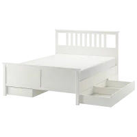 Кровать Ikea Hemnes Luroy 4 180 x 200 см / Массив / Белый