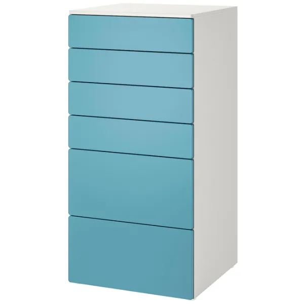 Комод Ikea Smastad/Platsa 123 x 60 x 57см / МДФ / Голубой photo 1