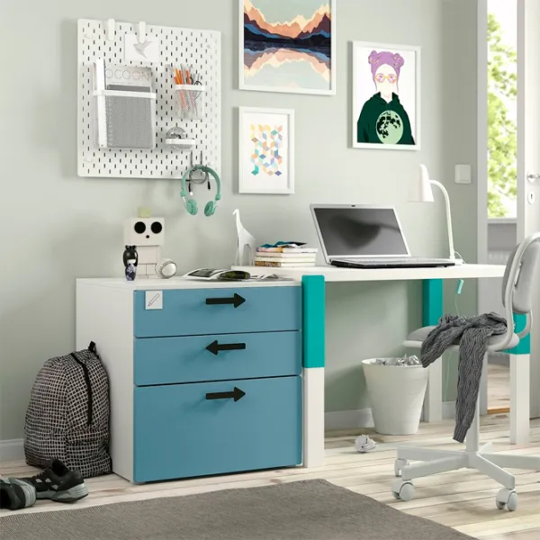 Комод Ikea Smastad/Platsa 63 x 60 x 57см / МДФ / Голубой photo 3