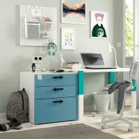 Comodă Ikea Smastad/Platsa 63 x 60 x 57 / MDF / Albastru deschis photo 3