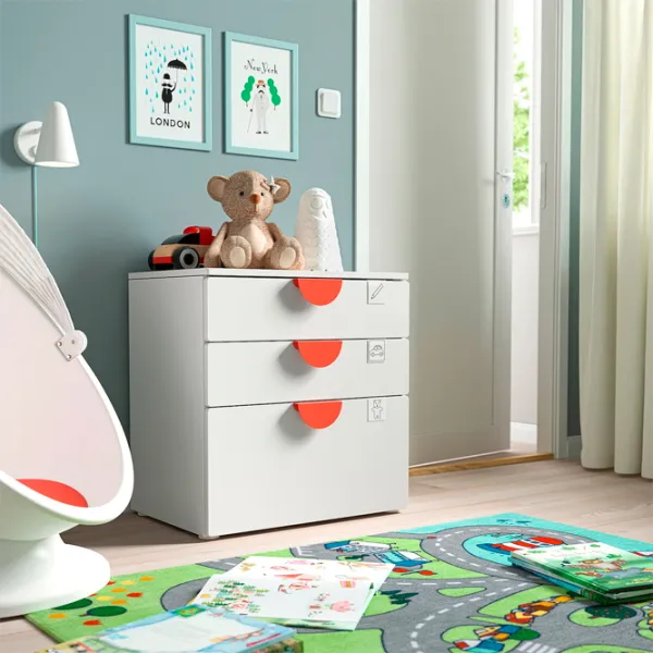 Comodă Ikea Smastad/Platsa 63 x 60 x 42 / MDF / Alb photo 4