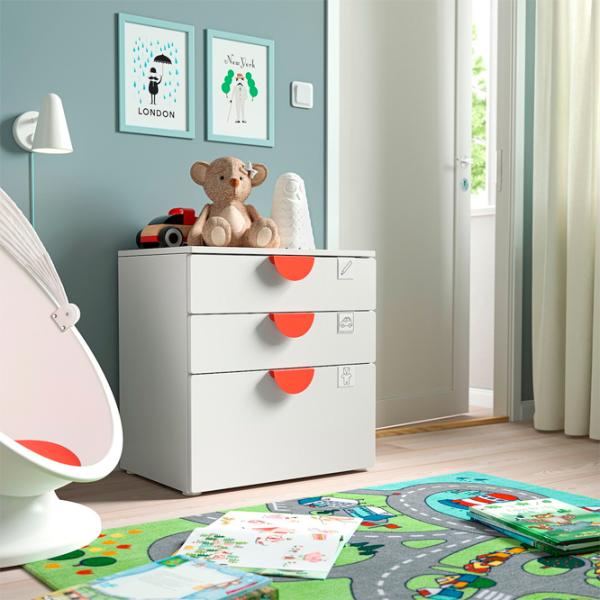 Comodă Ikea Smastad/Platsa 63 x 60 x 42 / MDF / Alb photo 4