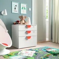 Comodă Ikea Smastad/Platsa 63 x 60 x 42 / MDF / Alb photo 4