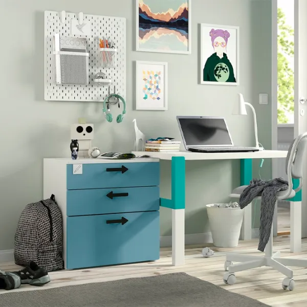 Комод Ikea Smastad/Platsa 63 x 60 x 42см / МДФ / Голубой photo 4