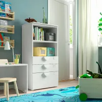 Comodă Ikea Smastad/Platsa 123 x 60 x 42 / MDF / Alb photo 3