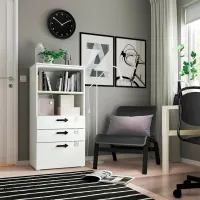 Comodă Ikea Smastad/Platsa 123 x 60 x 42 / MDF / Alb photo 4
