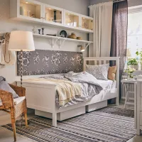 Pat Ikea Hemnes Lonset 90 x 200 cm / Masiv / White photo 6